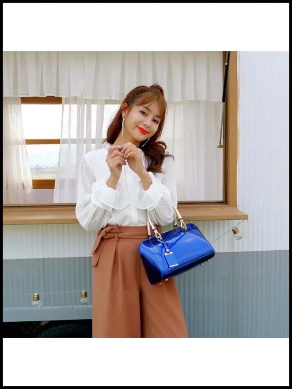 Patent Leather Satchel Handbag Women Top Handle Shoulder Crossbody Bag
